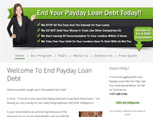 Tablet Screenshot of endpaydayloandebt.net